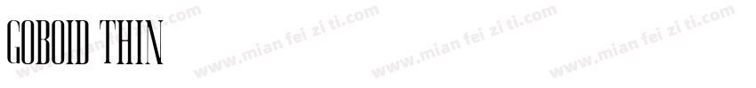 Goboid Thin字体转换